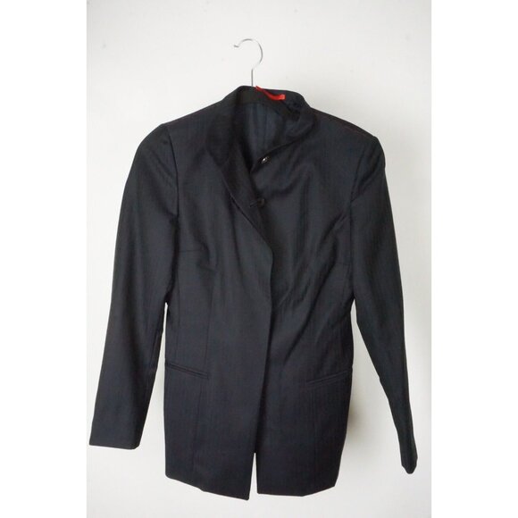 Isaia Orlando Blue Herringbone 100% Wool Jacket Blazer Sz 40R BRAND NEW
